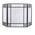 Simple Spaces Simple Space Fire Place Panel Screen, 3 Panels S38907BK